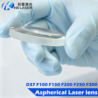 Lentilles de focalisation et de collimation laser à fibre asphériques HXLASER D37 F100 F150 F200 F250 F300 pour découpe laser