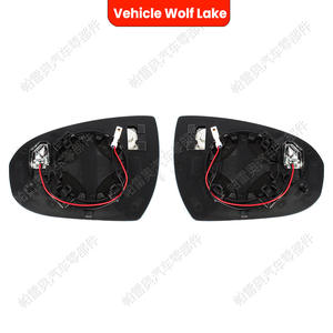 Lente de Espejo Retrovisor para Vehículo Wolf Lake, para Hyundai Elantra 2021-2023, Repuesto de ABS Negro - Product Image 1