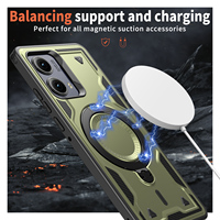 Pour MOTO G 5G G PLAY 5G 2024 POWER STYLUS 4G étui avec support Protection de qualité militaire coque de téléphone magnétique robuste