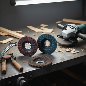 Disques à lamelles Fervi pour le conditionnement des surfaces, meules abrasives de 115 mm pour le métal et le bois - Product Image 3