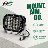 HSSH LED-Fahrlicht 7x5 Zoll 60W SAE-Zertifiziert Kombi-Strahl Offroad-Zusatzlicht für LKW SUV Jeep 4x4