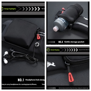 Mkw3099 Không Thấm Nước Chạy Eo Gói Với Người Giữ Chai Có Thể Điều Chỉnh Thể Thao Fanny Gói 50Pcs Tùy Chỉnh Đa Chức Năng Điện Thoại Túi - Product Image 5