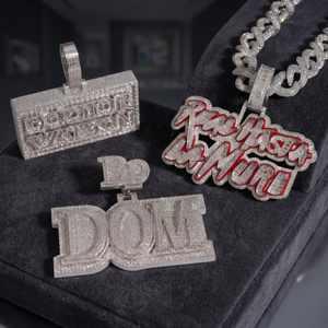 Collar con Colgante de Letra Personalizado de Moissanita KIVORA, Placa con Nombre en Plata 925 Esmaltada, Unisex, Regalo de Aniversario - Product Image 3