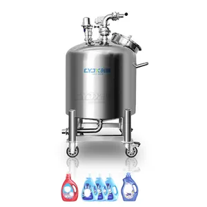 CYJX Hot Sale 100 500 Liter Pneumatic Mixing Tank Alcohol Product Liquid Shampoo Perfume Mixer Equipment Storage Tank