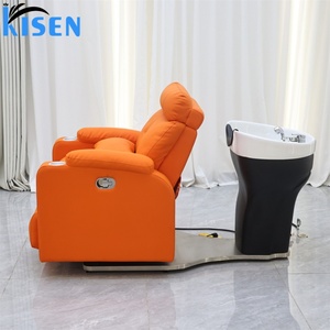 Kisen <b>Head</b> Spa Shampoo Chair Electric Japeness Hair Wash Customized Sofa Salon Machine Multifunctional Bed <b>Styling</b> Chair - Product Image 4