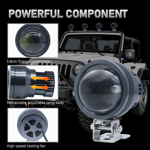 Nouvel arrivage projecteur laser led 60W U16 bi pour voiture moto projecteur à mise au point réglable phares de chasse - Product Image 5
