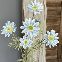 Fleurs artificielles en soie faites à la main, bouquet de marguerites colorées pour la décoration de mariage, de la maison, des événements de Noël