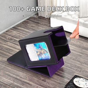 Caja de Cartas Coleccionables Wanzhi Outman TCG para Pokémon, Nueva, con Capacidad para Más de 100 Cartas, Resistente, de Cuero, Rectangular - Product Image 5