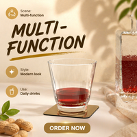 Sous-verre en métal rond, carré ou octogonal pour la décoration de bureau, tapis de protection pour tasses à thé et à café