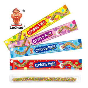 Lechao Berry Rainbow Fruit Flavor Colored <strong>Crisp</strong> Ropes Gummy Candy Halal Soft Candy for Bag Pack - Product Image 1