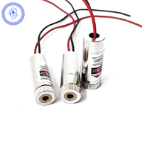 Module de Diode Laser rouge en laiton, lot de 2, Laser rouge 650nm 200mW, croix focale 3.7-4.2V avec pilote et câble