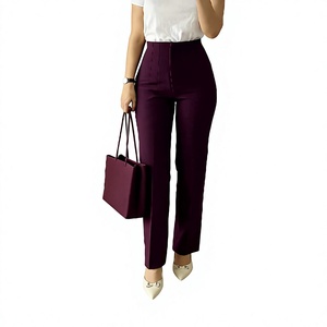 <b>Women</b>’s Premium Casual Trousers High Waist Straight Leg Pants Comfortable Modern Fashion Design for Daily and Office Wear - Product Image 6