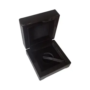 Luxury Wooden Box Case Single Coin Case Piano Gloss Lacquered Small Wooden Coin Case Storage Gift Box