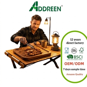 Tagliere in Legno di Acacia Naturale Addreen per Carni, Spesso e Solido, con Scanalature Profonde, Vassoio Portatile per Servire la Carne - Product Image 1
