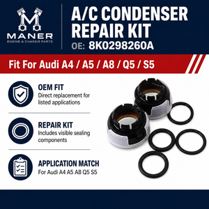 ชุดซ่อมคอนเดนเซอร์แอร์ MANER รุ่น 8K0298260A สำหรับรถยนต์ออดี้ A4 A5 A8 Q5 S5 อะไหล่เครื่องปรับอากาศ - Product Image 4