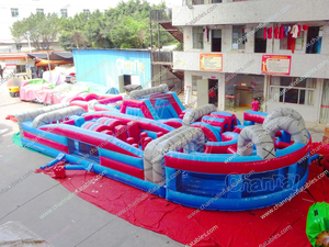 U Turn - Parque Infantil Inflable con Obstáculos, Tobogán Inflable, Circuito de Obstáculos Inflable - Product Image 2