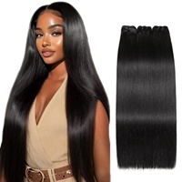 Extensions de cheveux humains 16A Super Double Drawn, lisses comme des baguettes, non traités, vierges, bruts, chinois, avec pointes pleines