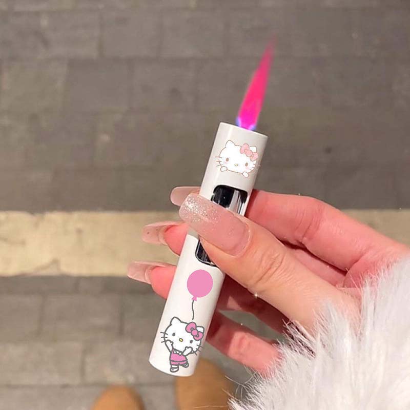 Новый индивидуальный дизайн приветствуется hello kitty lighter kawaii зажигалки новинки зажигалки