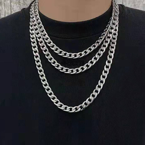 Joyería de hip hop estilo de moda collar de lujo y pesado collar cubano súper grande cadena de eslabones cubanos culo grande enlace cubano Miami - Product Image 6