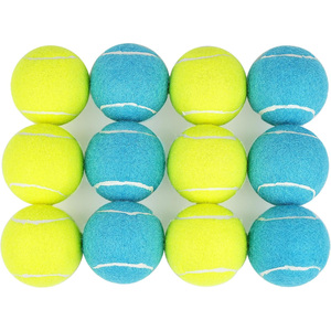 Eco-Friendly Custom Logo <b>Throwing</b> Chew Rubber Squeaky Simple Design Pet Interactive Customized Dog Toy Tennis Ball - Product Image 2