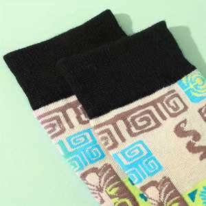Calcetines de Vestir con Patrones <span class=keywords><strong>Retro</strong></span> Creativos, Calcetines Casuales para Halloween, Navidad, San Valentín, un Par de Calcetines Largos hasta la Pantorrilla, Regalos - Product Image 5