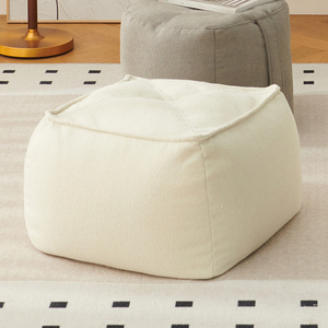 Vente en gros de pouf de rangement d'intérieur Sherpa avec poignée pouf multifonctionnel de chevet pouf tabouret de chambre à coucher pouf rembourré canapé-lit - Product Image 6