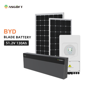 ASGOFT BYD Blade Battery LiFePO4 51.2V 130Ah 6000 Cycles IP65 Protection CAN Communication Solar <b>Energy</b> <b>Storage</b> <b>System</b> - Product Image 1