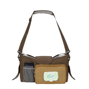 Bolsa Térmica Aislada Antirrobo con Portavasos, Bolsillos para Teléfono, Organizador de Cochecito para Bebé, Bolsa de Pañales, Bolsa de Almacenamiento para Padres, Estampada - Product Image 1