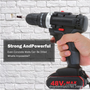 Meilleure Vente Perceuse à Percussion <span class=keywords><strong>sans</strong></span> <span class=keywords><strong>Fil</strong></span> Portative à Double Vitesse, Perceuse-Pistolet Multifonctionnelle pour Usage Domestique, <span class=keywords><strong>Visseuse</strong></span> <span class=keywords><strong>Électrique</strong></span> <span class=keywords><strong>sans</strong></span> <span class=keywords><strong>Fil</strong></span> - Product Image 2