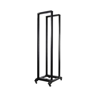 Rack de serveur LE, rack ouvert à 4 poteaux avec 4 roulettes, en acier SPCC, 18U-47U en stock - Product Image 1