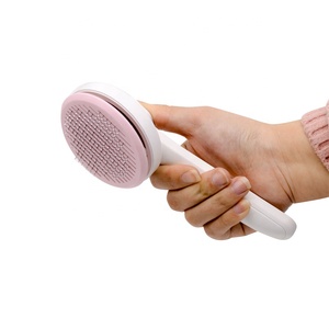 2023 nueva fábrica popular peine de autolimpieza perro mascota pelo quitar masaje aseo Slicker derramamiento cepillo - Product Image 1