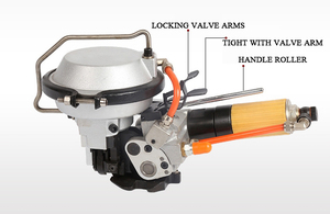 Paquete de mano Cinturón de acero Máquina de herramientas de flejado de un solo paso Máquina <span class=keywords><strong>flejadora</strong></span> neumática de alta fuerza de tensión - Product Image 6