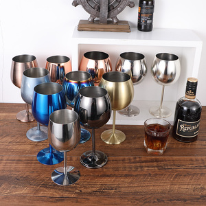 Verre à vin en métal à <span class=keywords><strong>Cocktail</strong></span> classique rétro de haute qualité polyvalent pour les fêtes de mariage Logo personnalisable fête de mariage élégante - Product Image 3