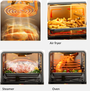 OEM/ODM Friteuse Four Friteuse à vapeur sans huile sans huile Doublure en acier inoxydable Visible <span class=keywords><strong>Silver</strong></span> <span class=keywords><strong>Crest</strong></span> 40L Friteuses à air - Product Image 5