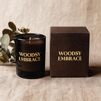 Vente en gros de pots à bougies en verre soufflé à la main noir mat avec bec verseur, 10oz, 12oz, 14oz, pour bougies de massage et fournitures de marquage