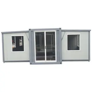Rumah kecil Australia Panel Sandwich 2 kamar tidur lipat portabel dapat dilipat dapat diperluas rumah tamu pabrik