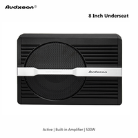 Subwoofer actif simple de 500 W de puissance maximale, subwoofer actif de 8 pouces pour voiture, cône en papier, bobine en aluminium