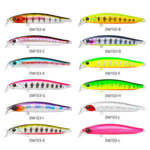 Señuelo de Pesca Dw103 Minnow, 90 mm, 10.8 g, Hundimiento Lento, Agua Poco Profunda, Cebo Duro para Pesca de Lubina - Product Image 3