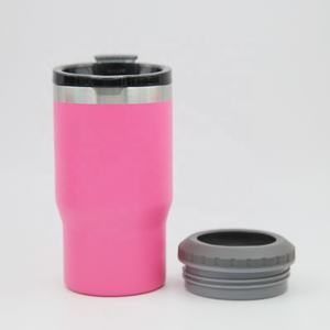 Precio de fábrica 14oz 4 en 1 Lata de acero inoxidable Soporte para enfriador de <span class=keywords><strong>cerveza</strong></span> con 2 tapas para botella de <span class=keywords><strong>cerveza</strong></span> de 12oz Lata delgada - Product Image 5