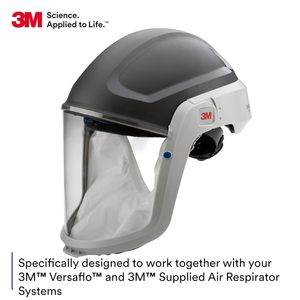 Casque de sécurité 3M Versaflo 17316 M-305 gris moyen avec visière standard et joint facial - Product Image 5
