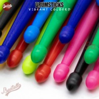 5A Nylonharz-Drumsticks, 10 Paar Set, langlebig, leicht, zufällige Farben, geeignet für Übungen, Studio und Live-Auftritte