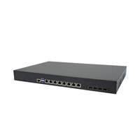 Firewall PC de 1U para Montaje en Rack, Intel I5 6400, 8 Puertos LAN, 4 Puertos 10G SFP, WiFi, 4G, Compatible con Linux, AES NI y Wake on LAN, Dispositivo de Red