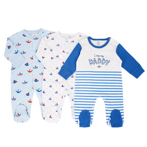 Vente en gros de couvre-pieds en coton pour bébé, pyjamas toutes saisons, vêtements de maison, jolis vêtements à ramper pour les pieds à manches longues - Product Image 4