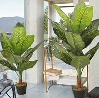 Plantas Artificiales de Plástico para Decoración de Techos y Paredes, Árboles para Hoteles y Hogares