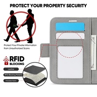 Casing Dompet Kulit Magnetik 2 in 1 yang Dapat Dilepas untuk iPhone Duo Fold, Penutup Folio Tahan Lama dengan Slot Kartu dan Kantong Pengisian Daya Nirkabel
