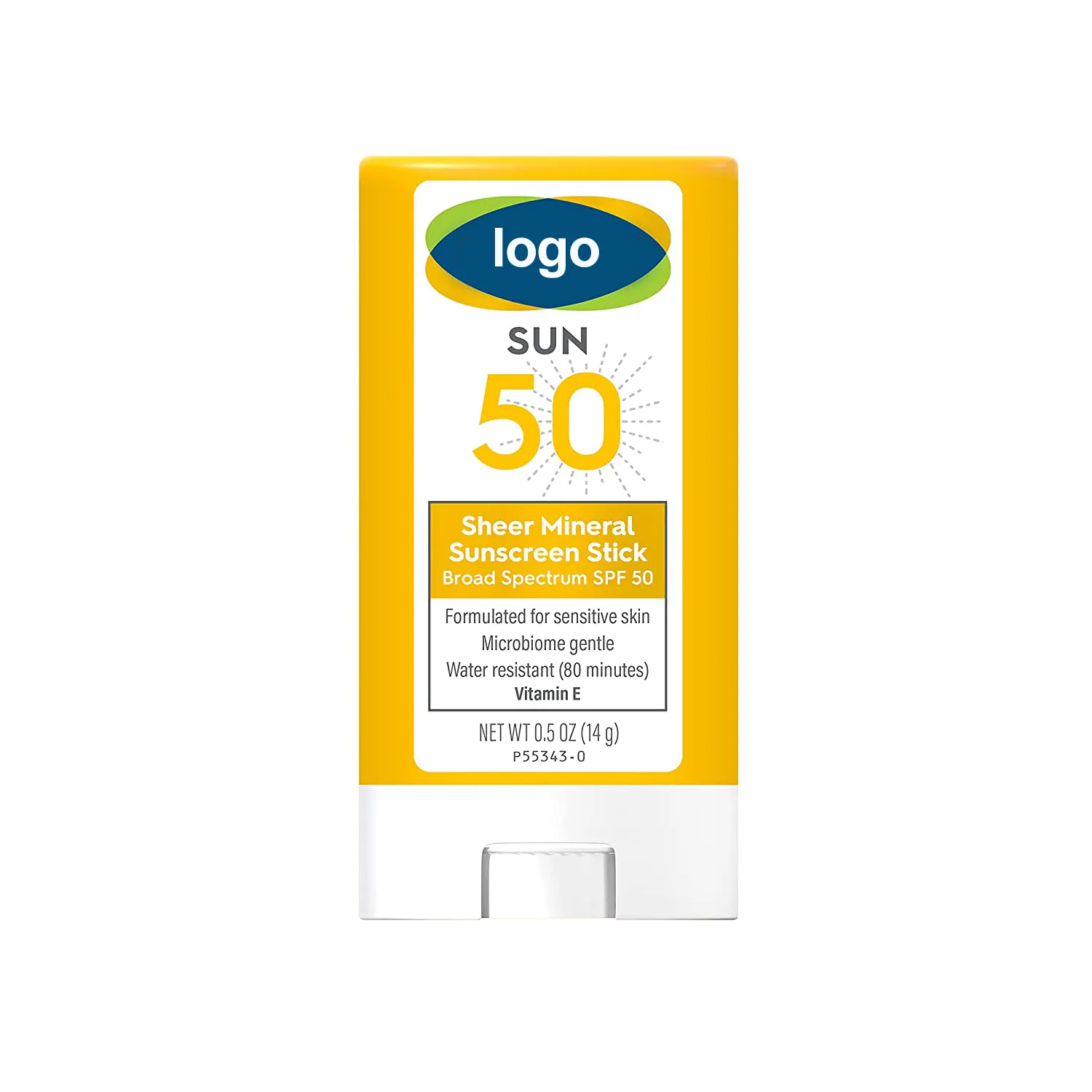 Bliw Private Label Populaire Groothandel 14G Spf 50 + Uva Uvb Bescherming Waterdichte Pure Minerale Zonnebrandcrème Stick