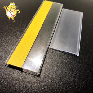 Оптовая поставка самоклеящихся держателей ценников из ПВХ для полок супермаркетов, прозрачные, отклеивающиеся и приклеивающиеся ценники для демонстрации товаров - Product Image 3