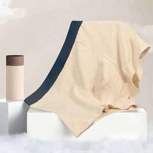 Calzoncillos bóxer de cintura media para hombre, de algodón tejido, con cintura de bloques de color, transpirables, cómodos y con entrepierna antibacteriana. - Product Image 2