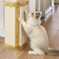 Griffoir pour chat réglable, écologique, luxueux et moderne, en sisal, facile à assembler, design mignon, utilisation en intérieur, toutes saisons, en carton