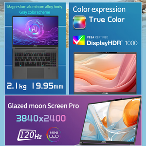 MSI Laptop para juegos de 16 pulgadas con gráficos Rtx Laptop Gaming Rtx 4080 Ultra 9 185H MSI Creator 16 AI Studio 2025 Computadoras portátiles - Product Image 2